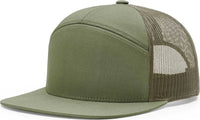 Richardson 168 Seven-Panel Trucker Caps - Loden Green - Green / OSFM