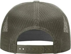 Richardson 168 Seven-Panel Trucker Caps - Loden Green - Green / OSFM