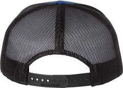 Richardson 168 Seven-Panel Trucker Caps - Royal Black - Royal Black / OSFM