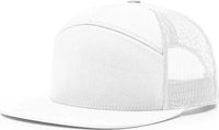 Richardson 168 Seven-Panel Trucker Caps - White - White / OSFM