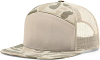 Richardson 168P Printed 7 Panel Trucker Cap - Harvest Duck Camo Sandstone - Duck Camo Sand / OSFM
