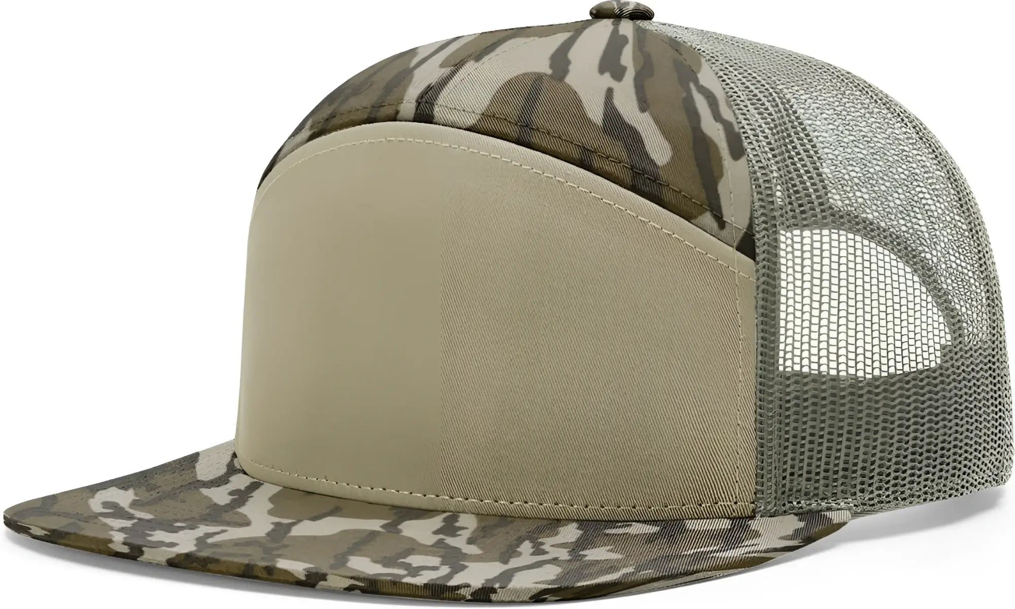Richardson 168P Printed 7 Panel Trucker Cap - Mossy Oak Loden - Mossy Oak Loden / OSFM