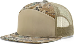 Richardson 168P Printed 7 Panel Trucker Cap - Realtree Advantage Khaki - Realtree Khaki / OSFM