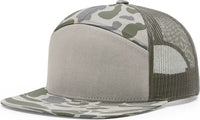 Richardson 168P Printed 7-Panel Trucker Caps - Marsh Duck Camo Loden - Duck Camo Loden / OSFM