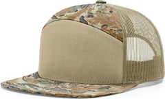 Richardson 168P Printed 7 Panel Trucker Caps Realtree Advantage Khaki Realtree Khaki / One Size Fits Most