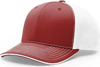 Richardson 172 Fitted Pulse Sportmesh with R-Flex Caps - Cardinal White Split - Cardinal White / XS-SM