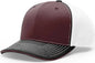 Richardson 172 Fitted Pulse Sportmesh with R-Flex Caps - Maroon White Black Tri - Maroon White / XS-SM