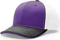 Richardson 172 Fitted Pulse Sportmesh with R-Flex Caps - Purple White Black Tri - Purple White / XS-SM