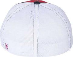Richardson 172 Fitted Pulse Sportmesh with R-Flex Caps - Red White Navy Tri