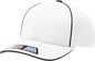 Richardson 172 Fitted Pulse Sportmesh with R-Flex Caps - White Black Contrast - White Black / XS-SM