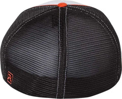 Richardson 172 Fitted Pulse Sportmesh with R-Flex Caps - White Black Orange Tri