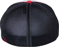 Richardson 172 Fitted Pulse Sportmesh with R-Flex Caps - White Navy Red Tri