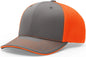 Richardson 172 Pulse Sportmesh R-Flex Cap - Charcoal Neon Orange - Dark Gray Orange / XS-SM