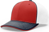 Richardson 172 Pulse Sportmesh R-Flex Cap - Red White Navy - Red White Navy / LG-XL