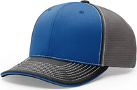 Richardson 172 Pulse Sportmesh R-Flex Cap - Royal Charcoal Black - Royal Dark Gray Black / LG-XL