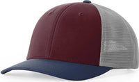 Richardson 173 Hood River Caps - Red Mahogany Medium Gray Insignia Blue - Maroon Gray / OSFM