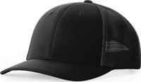 Richardson 173 Hood River Performance Trucker Caps - Black - Black / OSFM