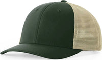 Richardson 173 Hood River Performance Trucker Caps - Deep Spruce Light Khaki - Forest Khaki / OSFM