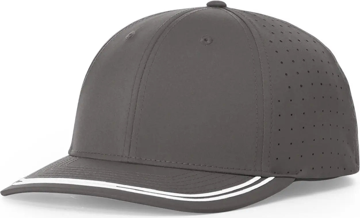 Richardson 176 Ignite LT Performance Cap - Charcoal-White - Dark Gray-White / OSFM