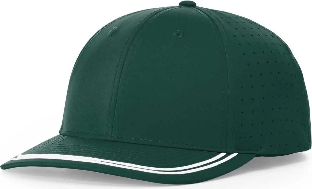 Richardson 176 Lite Performance Caps - Dark Green White - Forest White / OSFM