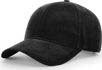 Richardson 203 Brushed Chino Caps Black Black / OSFM