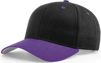 Richardson 212 Pro Twill Snapback Cap - Black Purple - Black Purple / S
