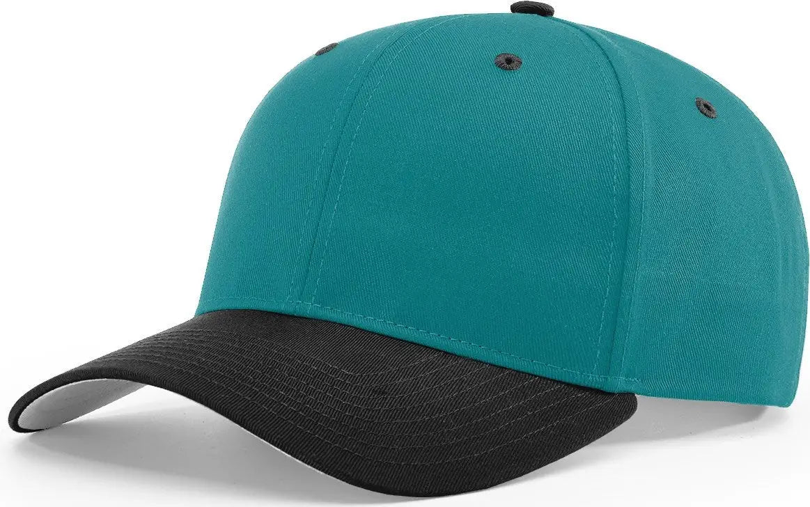 Richardson 212 Pro Twill Snapback Cap - Blue Teal Black - Blue Teal Black / S