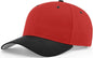 Richardson 212 Pro Twill Snapback Cap - Red Black - Red Black / S