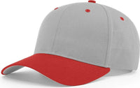 Richardson 212 Pro Twill Snapback Caps - Gray Red - Gray Red / SM