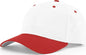 Richardson 212 Pro Twill Snapback Caps White Red White Red / SM