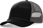 Richardson 213 Low Pro Foamie Trucker Cap - Black Charcoal-Black - Black Dark Gray-Black / OSFM