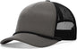 Richardson 213 Low Pro Foamie Trucker Caps Charcoal Black Black Dark Gray Black / OSFM