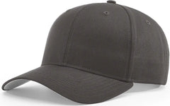Richardson 214 Pro Twill Hook-and-Loop Cap - Charcoal - Dark Gray / S