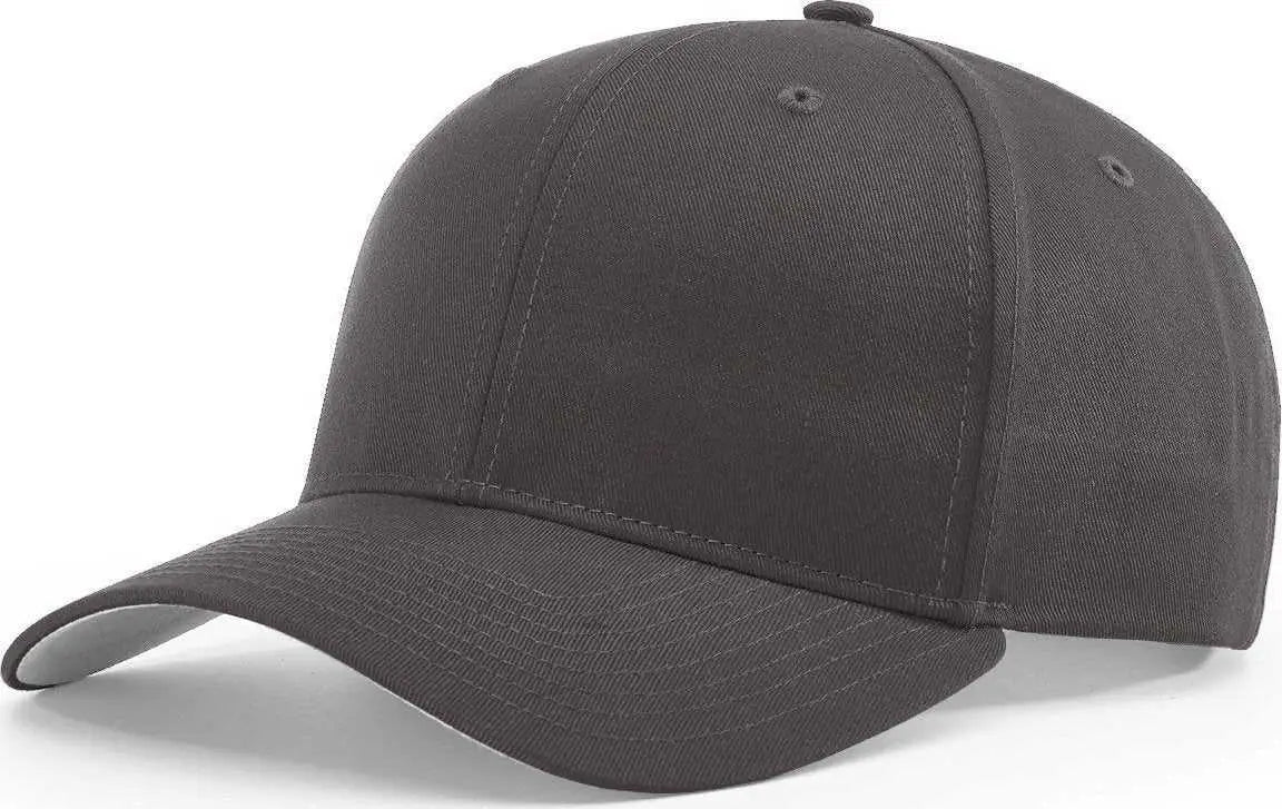 Richardson 214 Pro Twill Hook And Loop Caps Charcoal Dark Gray / SM
