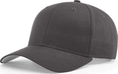 Richardson 214 Pro Twill Hook And Loop Caps Charcoal Dark Gray / SM