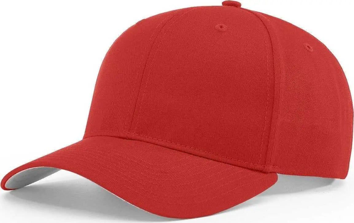 Richardson 214 Pro Twill Hook And Loop Caps Red Red / SM