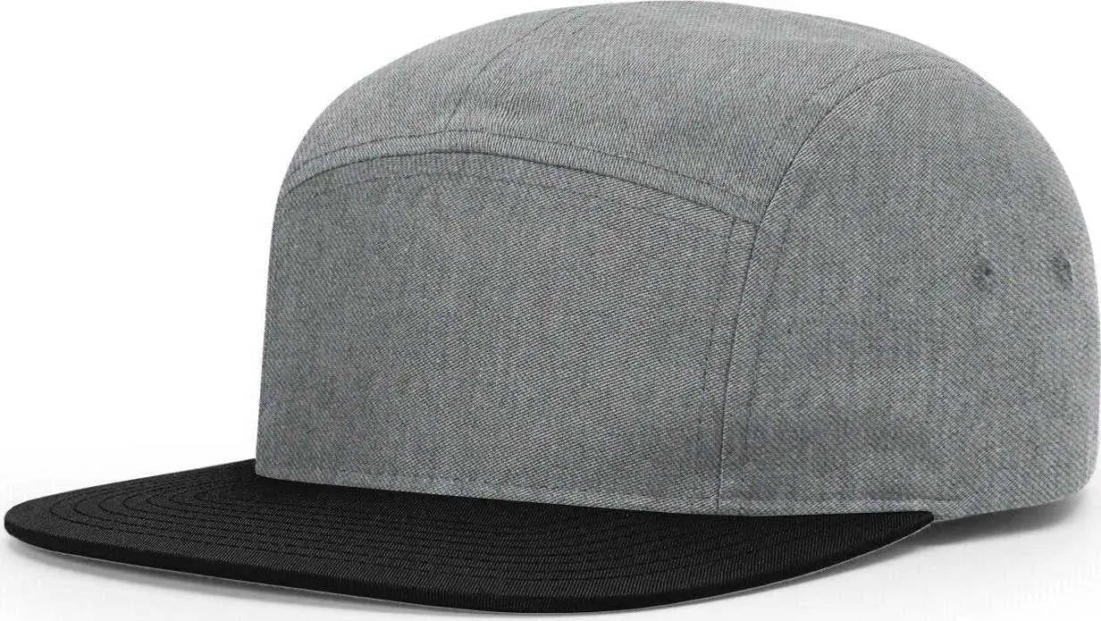 Richardson 217 Macleay Caps Heather Grey Black Gray Black / YOUTH