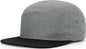Richardson 217 Macleay Caps Heather Grey Black Gray Black / YOUTH