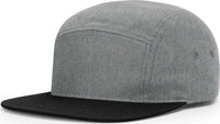 Richardson 217 Macleay Caps Heather Grey Black Gray Black / YOUTH