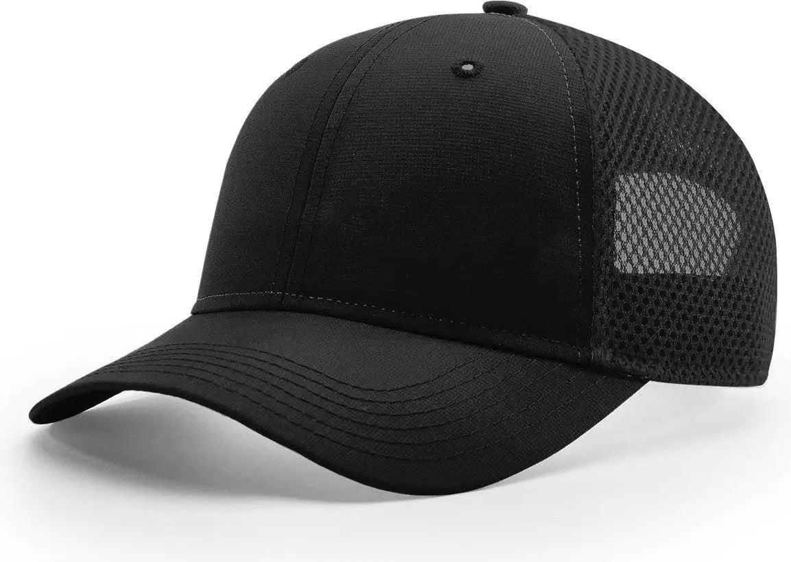 Richardson 222 Airmesh Lite Trucker Cap - Black White - Black White / OSFM