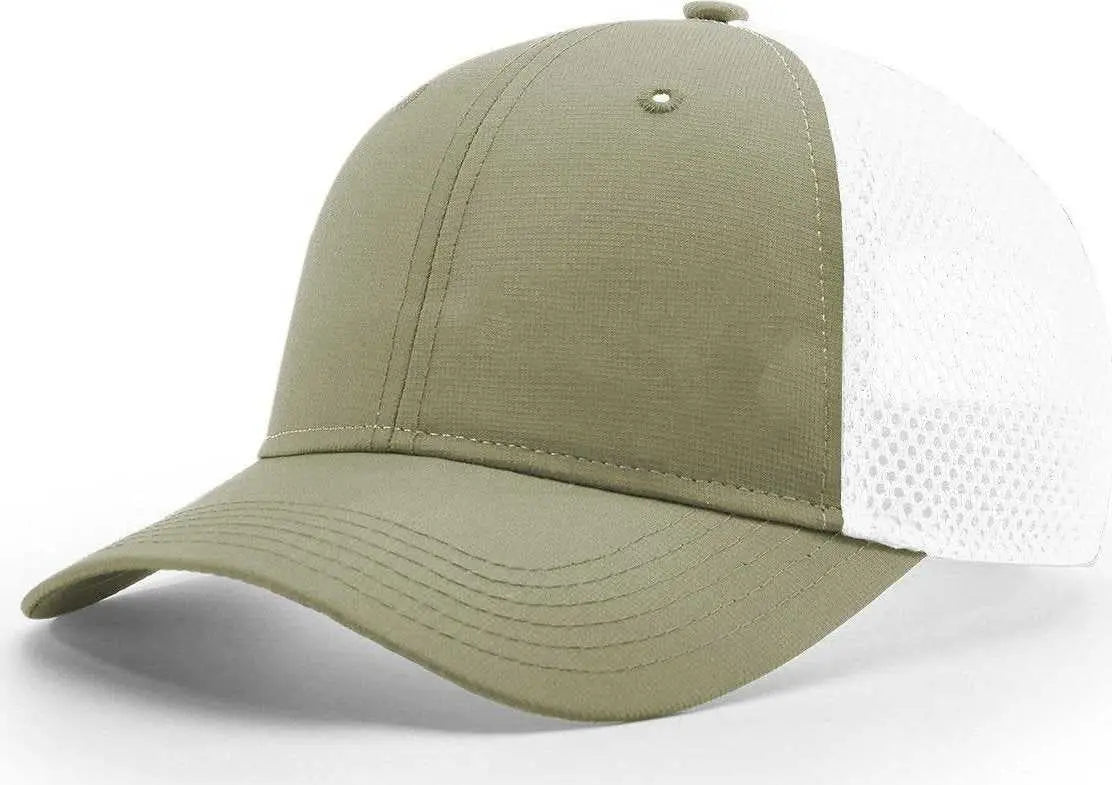 Richardson 222 Lite/Airmesh Trucker Caps - Slate White - Light Gray White / One Size Fits Most
