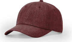 Richardson 224RE Recycled Performance Cap - Heather Maroon - Heather Maroon / OSFM
