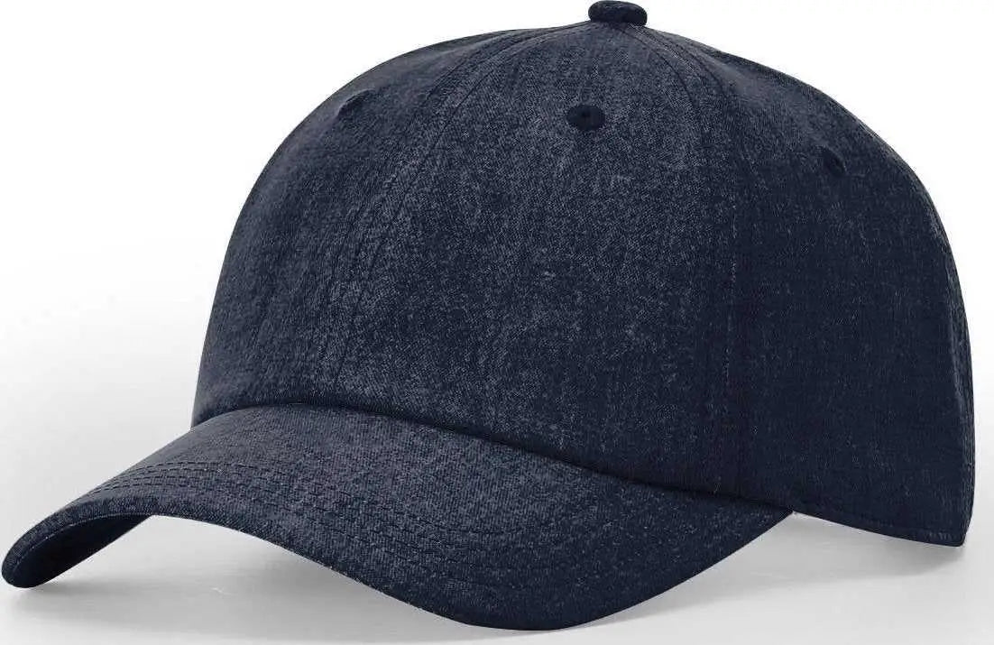 Richardson 224RE Recycled Performance Caps - Heather Light Navy - Navy / OSFM