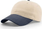 Richardson 232 Brushed Chino Caps - Stone Navy - Ivory Navy / OSFM