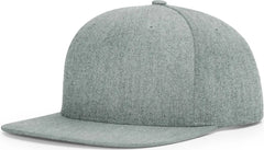 Richardson 255 Pinch Front Structured Snapback Cap - Heather Gray - Gray / OSFM