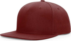 Richardson 255 Pinch Front Structured Snapback Caps Berry Red / OSFM