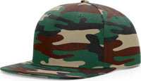 Richardson 255 Pinch Front Structured Snapback Caps Green Camo Green / OSFM
