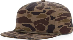 Richardson 256P Umpqua Printed Snapback Caps - Bark Duck Camo Brown Rope - Duck Camo Brown / OSFM