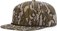 Richardson 256P Umpqua Printed Snapback Caps Mossy Oak Bottomland Black Rope Mossy Oak Black / One Size Fits Most