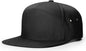 Richardson 257 7 Panel Twill Strapback Cap - Black - Black / OSFM